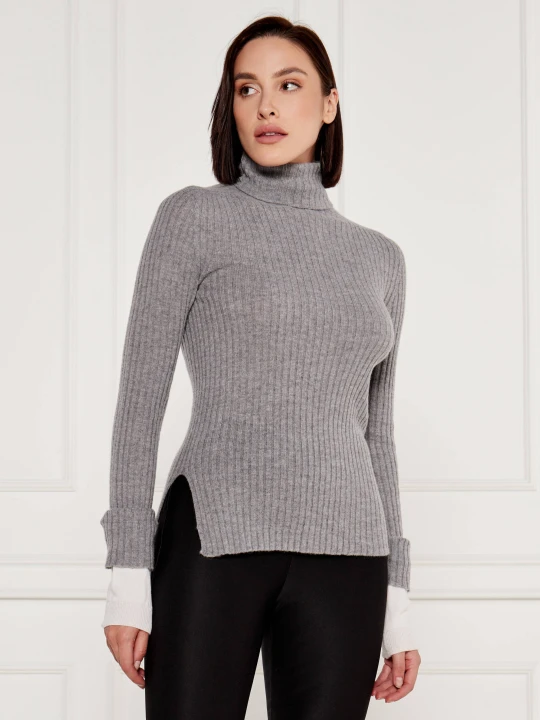 Zdjęcie produktu Pinko Wełniany sweter KANAANI | Regular Fit | z dodatkiem kaszmiru szary