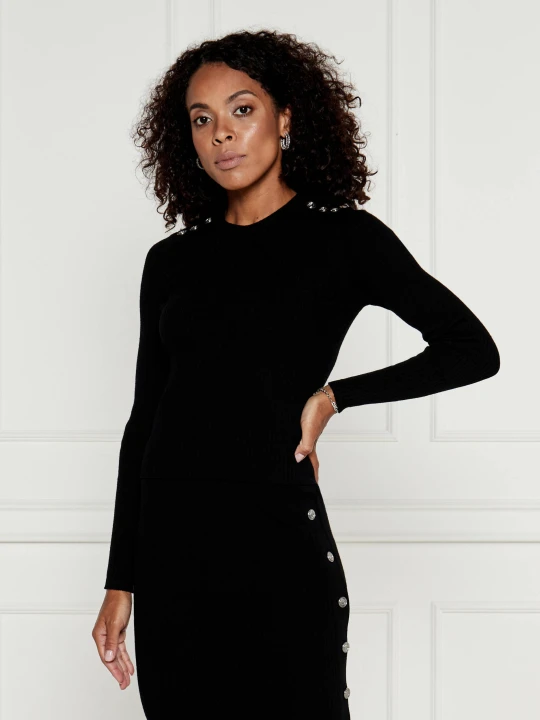 Zdjęcie produktu Pinko Wełniany sweter | Regular Fit czarny