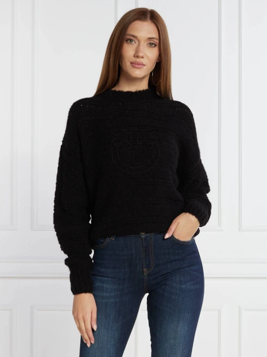 Zdjęcie produktu Pinko Wełniany sweter | Regular Fit czarny