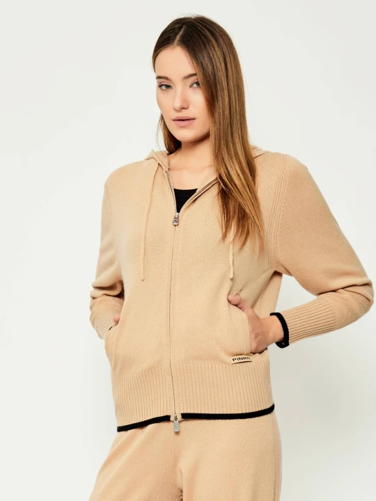 Zdjęcie produktu Pinko Wełniany sweter SULLAWESI | Regular Fit | z dodatkiem kaszmiru beżowy