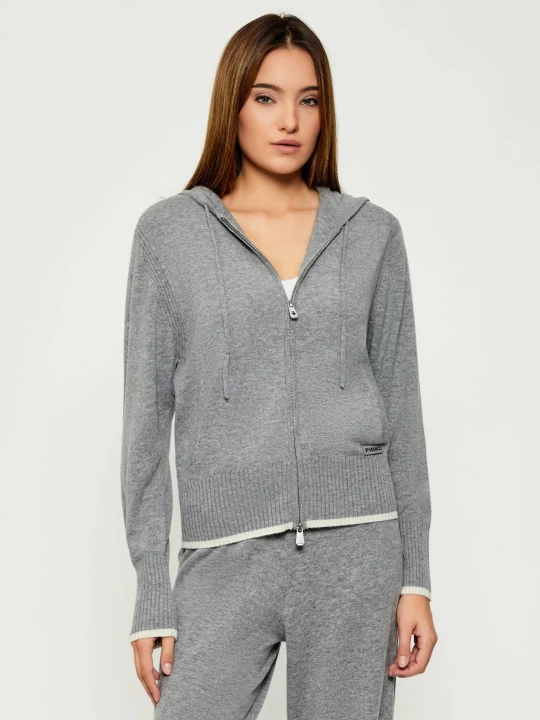 Zdjęcie produktu Pinko Wełniany sweter SULLAWESI | Regular Fit | z dodatkiem kaszmiru szary