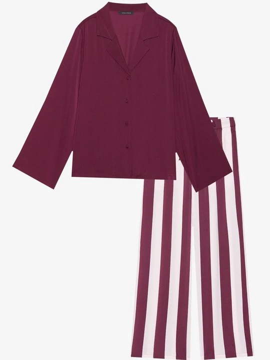 Zdjęcie produktu Piżama Anna Field By Zalando bordowy