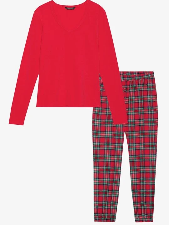 Zdjęcie produktu Piżama Anna Field By Zalando czerwony