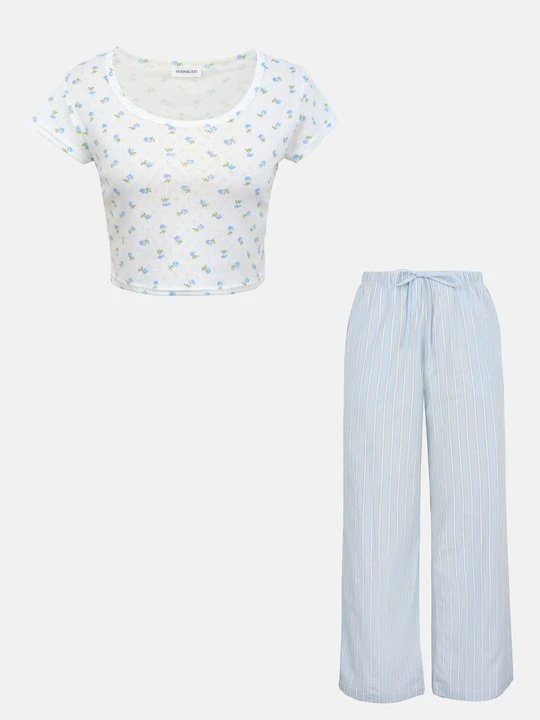 Zdjęcie produktu Piżama Even&Odd By Zalando niebieski