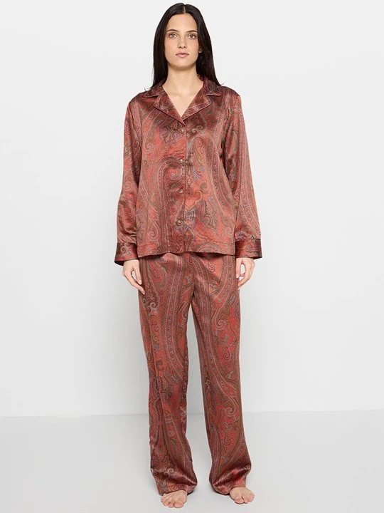 Zdjęcie produktu Piżama Lauren Ralph Lauren brązowy