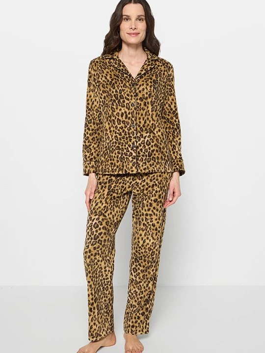 Zdjęcie produktu Piżama Lauren Ralph Lauren brązowy