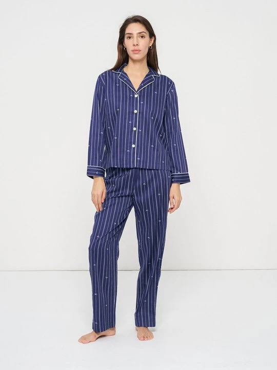 Zdjęcie produktu Piżama Lauren Ralph Lauren granatowy