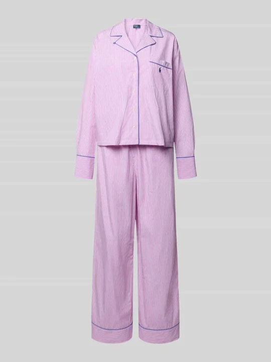 Zdjęcie produktu Piżama Regular z czystej bawełny Polo Ralph Lauren Mocnoróżowy
