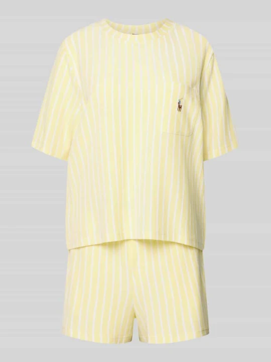 Zdjęcie produktu Piżama z mieszanki bawełny i modalu o kroju relaxed fit Polo Ralph Lauren Żółty