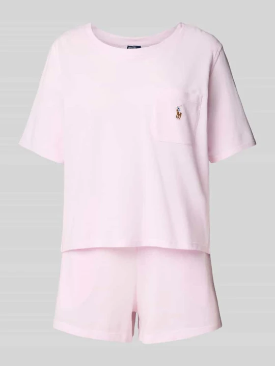 Zdjęcie produktu Piżama z wyhaftowanym logo model ‘OXFORD’ Polo Ralph Lauren Różowy
