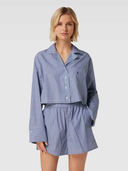 Zdjęcie produktu Piżama z wzorem w paski Polo Ralph Lauren Granatowy