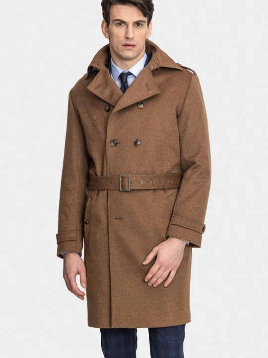Zdjęcie produktu Płaszcz ACACIUS 00247D80GSA Giacomo Conti brazowy