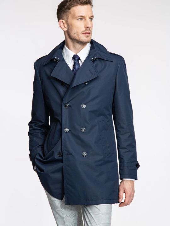 Zdjęcie produktu Płaszcz AMADEO PSGS000194 Giacomo Conti granatowy
