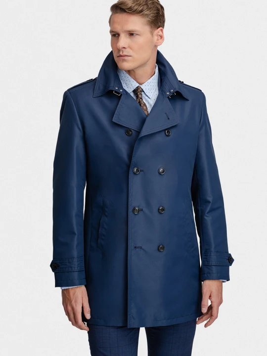Zdjęcie produktu Płaszcz AMADEO PSGS000195 Giacomo Conti granatowy