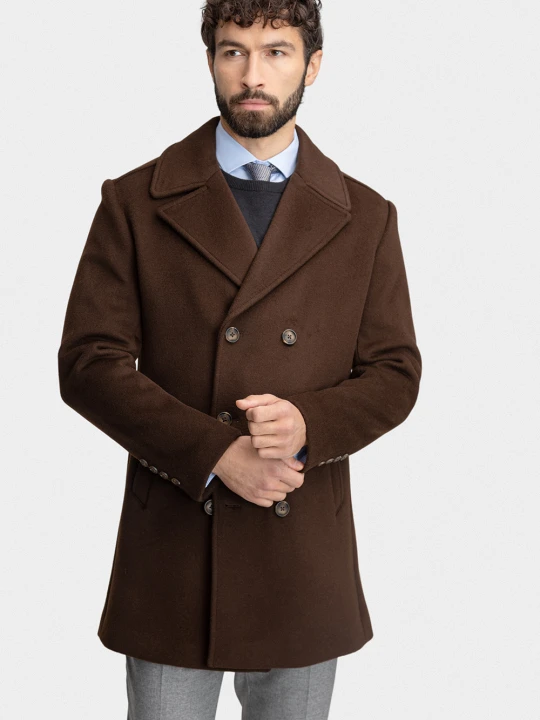 Zdjęcie produktu Płaszcz BASILIO 00280A80GSA Giacomo Conti brazowy