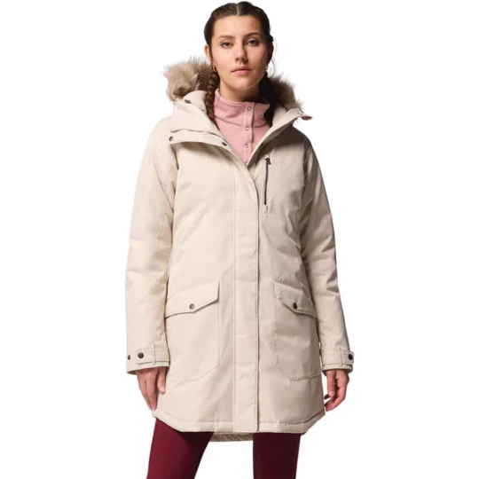 Zdjęcie produktu Płaszcz damski Suttle Mountain Long Insulated Columbia Beżowy