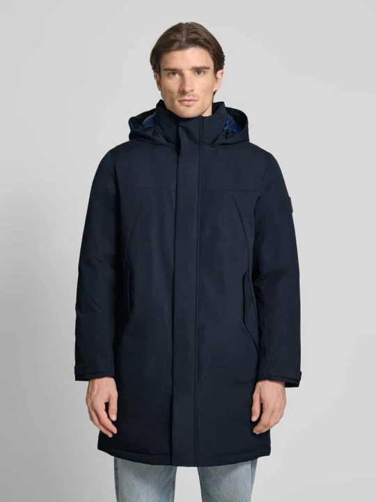 Zdjęcie produktu Płaszcz funkcyjny o kroju regular fit z kapturem Tommy Hilfiger Granatowy