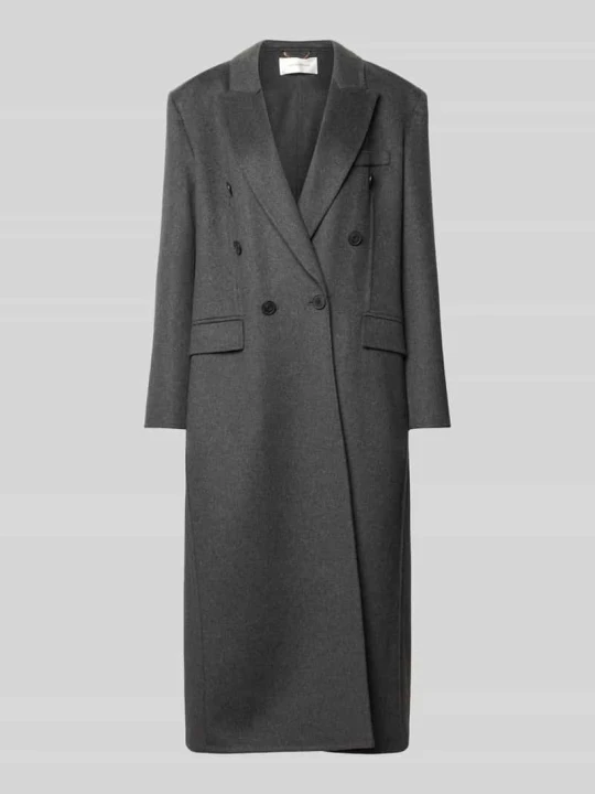 Zdjęcie produktu Płaszcz w kroju relaxed fit z mieszanki żywej wełny Victoria Beckham Ciemnoszary