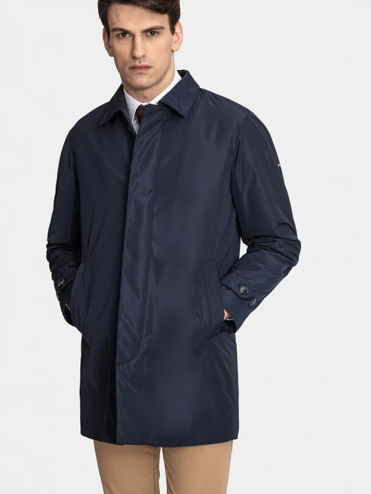 Zdjęcie produktu Płaszcz HERMAN 00260D75GSA Giacomo Conti granatowy