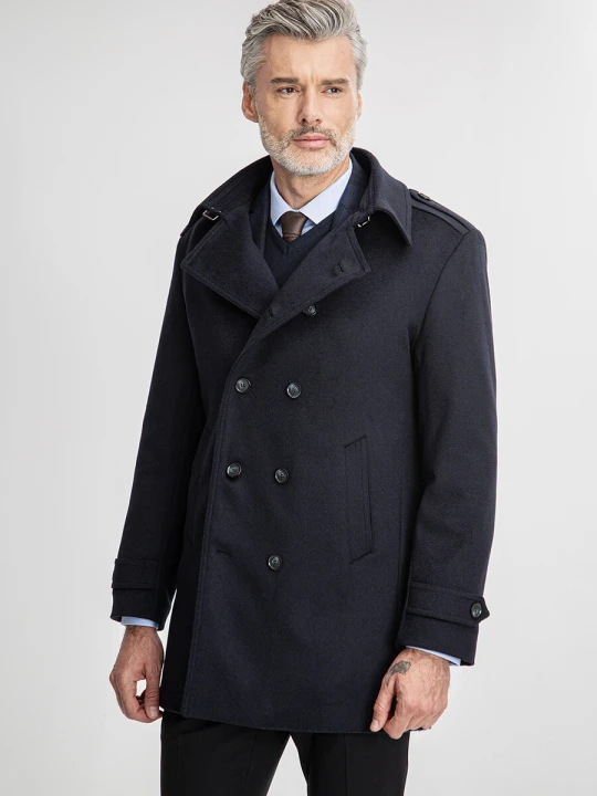 Zdjęcie produktu Płaszcz męski ALVARO 00240A75GSA Giacomo Conti granatowy