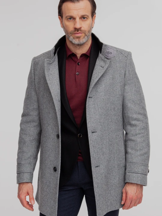 Zdjęcie produktu Płaszcz męski PIERPAOLO 00213Y05JSA Giacomo Conti szary