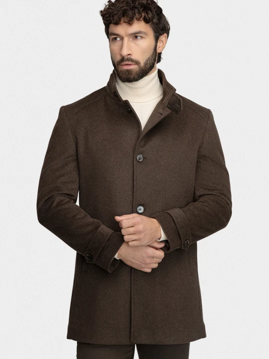 Zdjęcie produktu Płaszcz męski PIERPAOLO 00282B80GSA Giacomo Conti brazowy