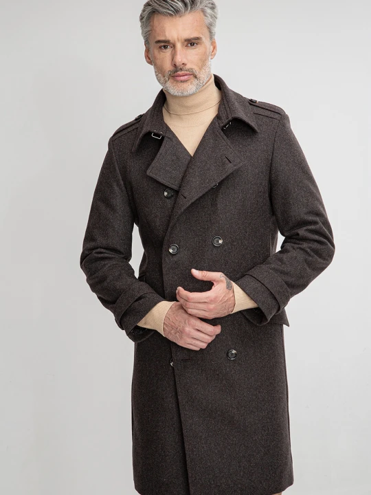 Zdjęcie produktu Płaszcz NORBERTO 00245A80GSA Giacomo Conti brazowy