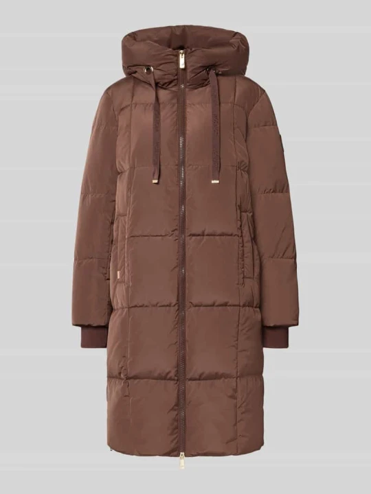 Zdjęcie produktu płaszcz o kroju regular fit w efekcie pikowania model 'Nova' MOS MOSH Ciemnobrązowy