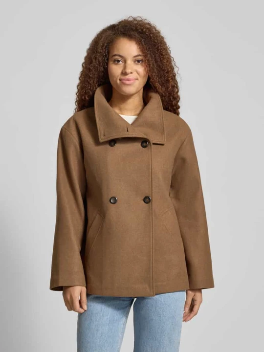 Zdjęcie produktu Płaszcz o kroju regular fit w stylu trenczu model ‘AUGUSTA’ Only Camel