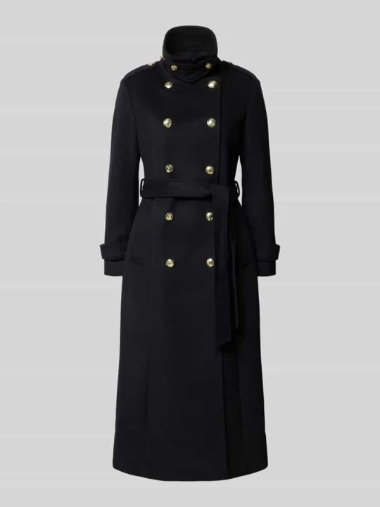Zdjęcie produktu płaszcz o kroju regular fit z dodatkiem wełny Lauren Ralph Lauren Granatowy