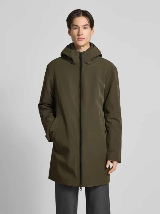 Zdjęcie produktu Płaszcz parka o kroju regular fit z zamkiem błyskawicznym dwustronnym model „SURVIVOR” CINQUE Oliwkowy