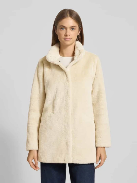 Zdjęcie produktu Płaszcz o kroju regular fit z imitacji futra model ‘VIDA’ Only Złamany biały
