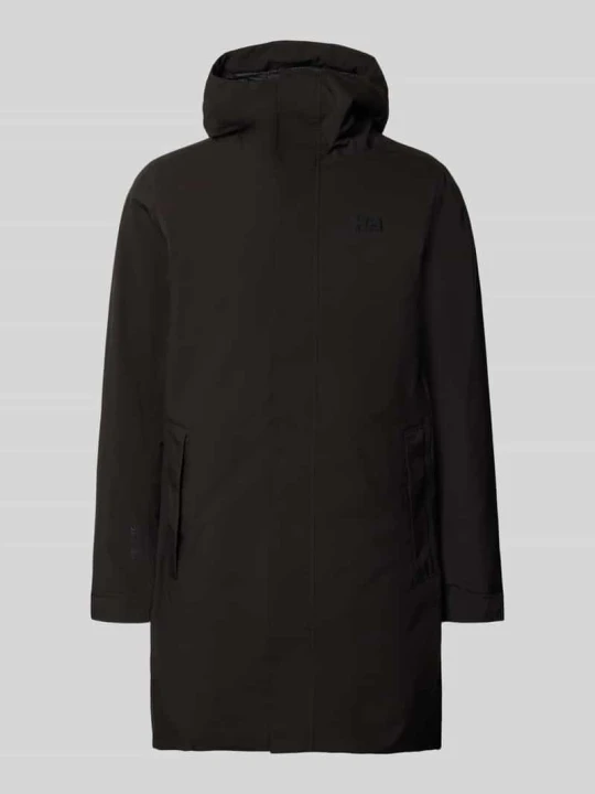 Zdjęcie produktu płaszcz o kroju regular fit z kapturem model 'Brussel' Helly Hansen Czarny