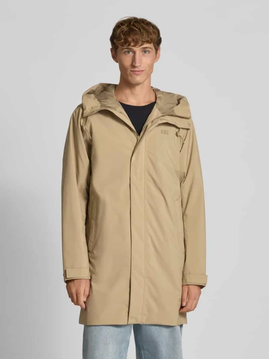 Zdjęcie produktu Płaszcz z kapturem w kroju regular fit model 'Munich' Helly Hansen Jasnobrązowy