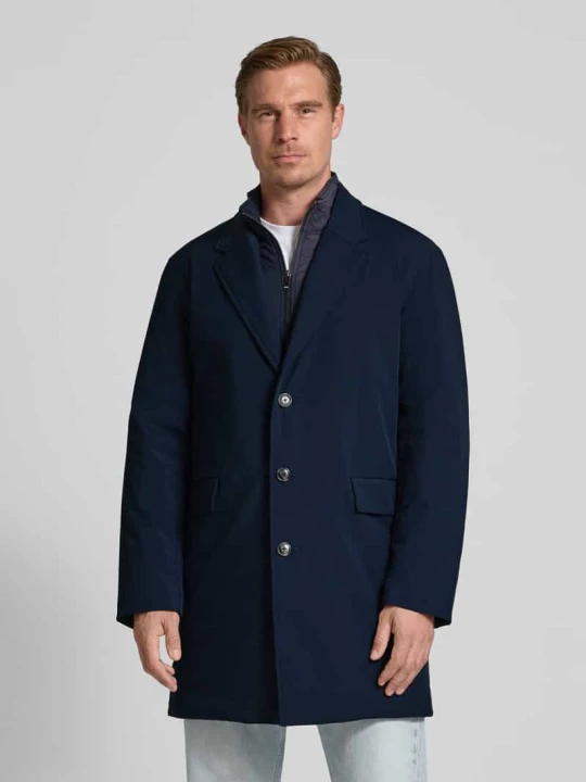 Zdjęcie produktu Płaszcz o kroju regular fit z kołnierzem z połami model ‘DC PADDED PERFORMANCE COA’ Tommy Hilfiger Granatowy