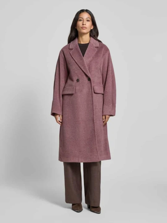 Zdjęcie produktu Płaszcz o kroju regular fit z kołnierzem z połami model ‘LELEA’ Vero Moda Różowy