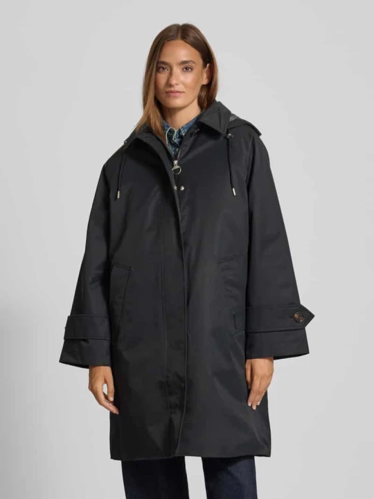 Zdjęcie produktu Płaszcz funkcyjny o kroju regular fit z mieszanki bawełny model „SADIE” Barbour Czarny