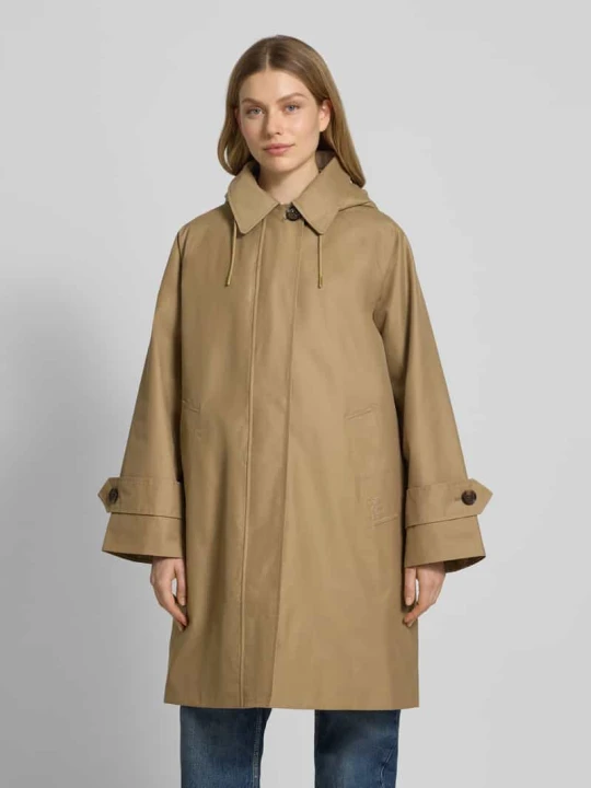 Zdjęcie produktu Płaszcz funkcyjny o kroju regular fit z mieszanki bawełny model „SADIE” Barbour Piaskowy