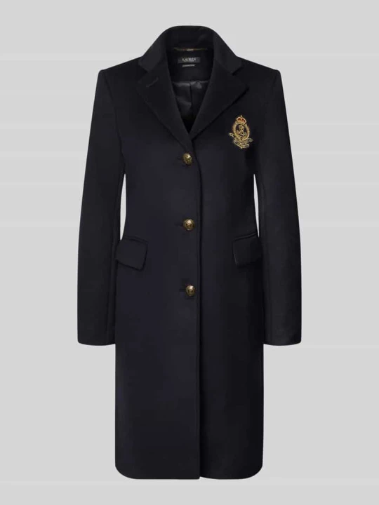 Zdjęcie produktu Płaszcz o kroju regular fit z mieszanki wełny i kaszmiru Lauren Ralph Lauren Ciemnoniebieski