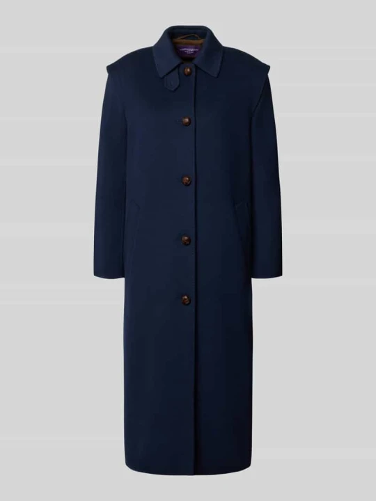 Zdjęcie produktu płaszcz o kroju regular fit z mieszanki wełny model 'GESSATI' Weekend Max Mara Ciemnoniebieski
