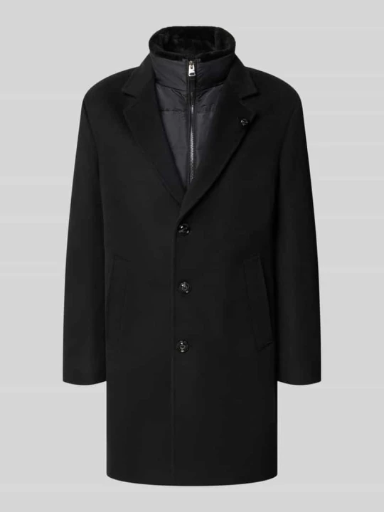 Zdjęcie produktu płaszcz o kroju regular fit z mieszanki wełny model 'Morris' JOOP! Czarny