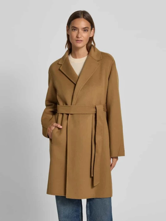 Zdjęcie produktu Płaszcz o kroju regular fit z mieszanki wełny Tommy Hilfiger Beżowy