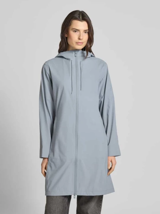 Zdjęcie produktu krój regular fit Płaszcz Pętelki na kciuki Model 'Suva' Rains Jasnoniebieski