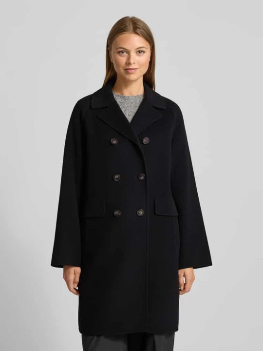 Zdjęcie produktu Płaszcz o kroju regular fit z wełny model ‘ZOLFO’ Weekend Max Mara Czarny