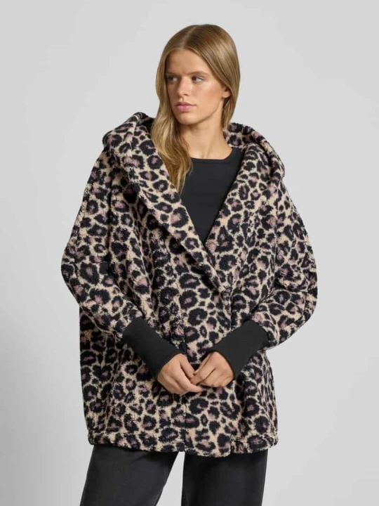 Zdjęcie produktu Płaszcz o kroju regular fit ze sztucznego futra model ‘Cuddle’ Noisy May Średniobrązowy