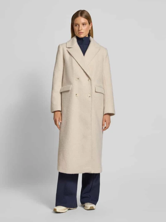 Zdjęcie produktu Płaszcz o kroju relaxed fit z kołnierzem z połami Gina Tricot Złamany biały