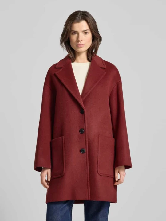 Zdjęcie produktu Płaszcz o kroju relaxed fit z Mieszanka wełny Model 'TAROCCO' MAX&Co. Bordowy
