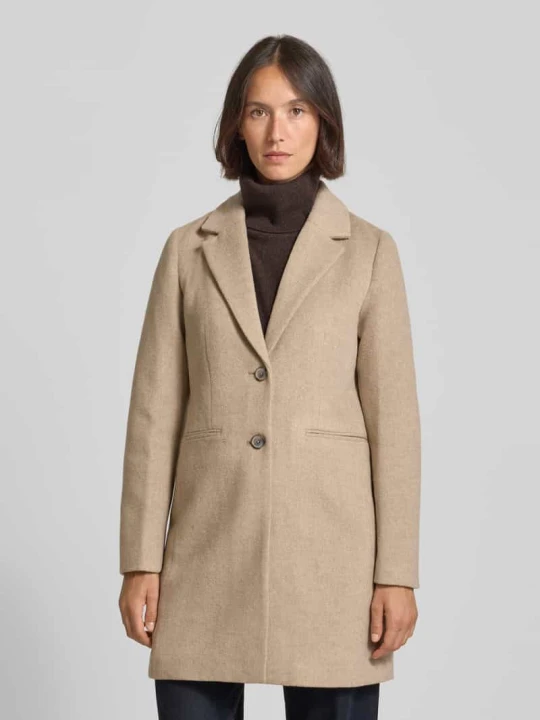 Zdjęcie produktu Płaszcz o kroju slim fit z dodatkiem wełny Tom Tailor Beżowy