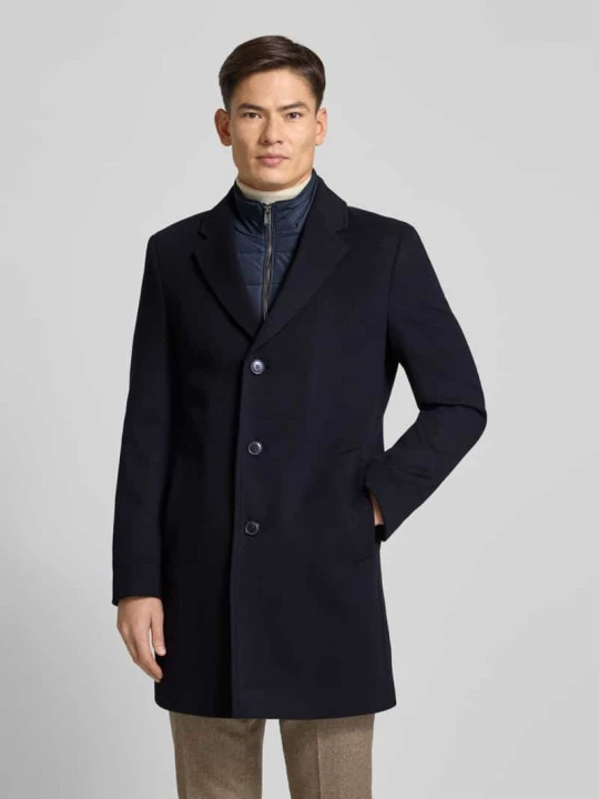 Zdjęcie produktu Płaszcz o kroju slim fit z mieszanki wełny model ‘HYDE’ Boss Czarny