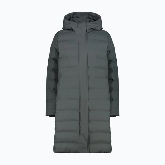 Zdjęcie produktu Płaszcz ocieplany damski CMP 35K3676 Coat Fix Hood jungle Szary